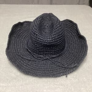 Free People woven straw hat cowboy sun hat